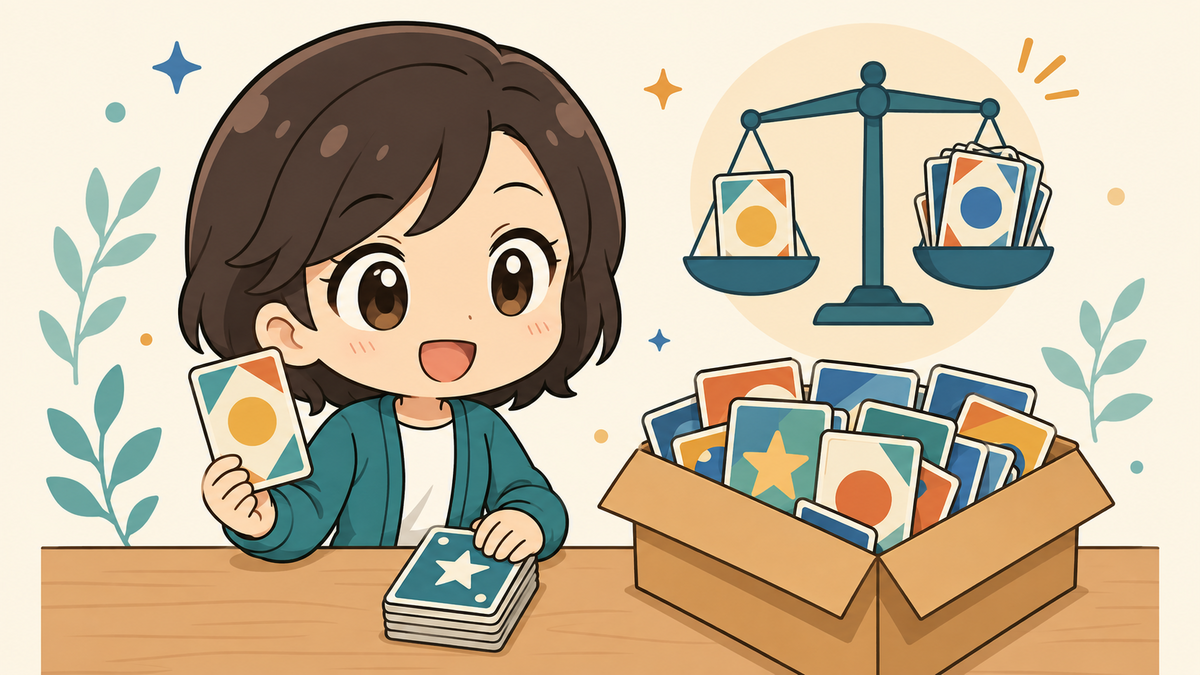 通常買取とまとめ買取を比べるトレカ整理の完全ちびキャラアニメ