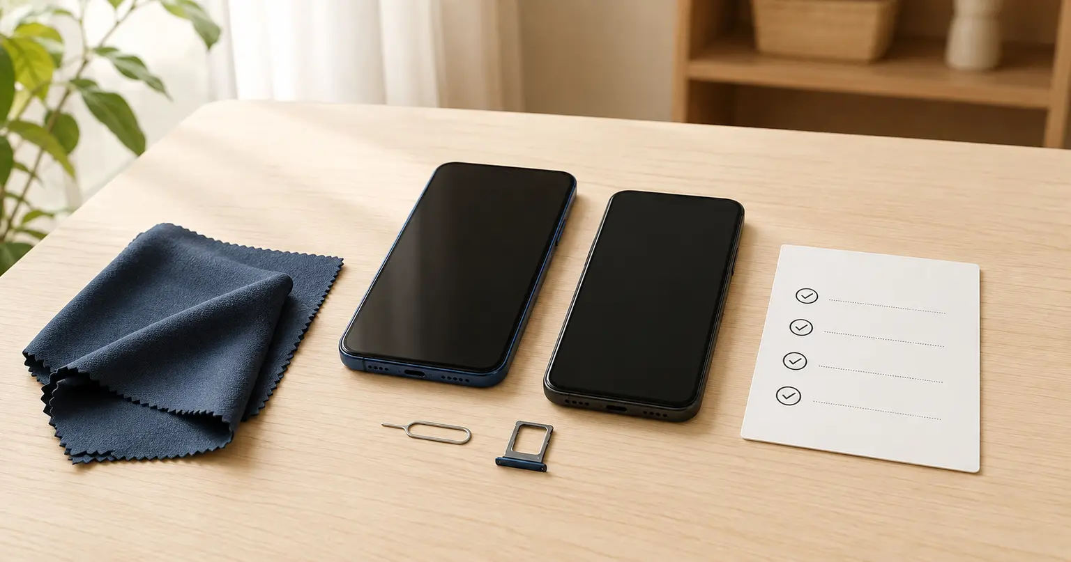 古いスマホを売る前の初期化・SIM取り外しチェック